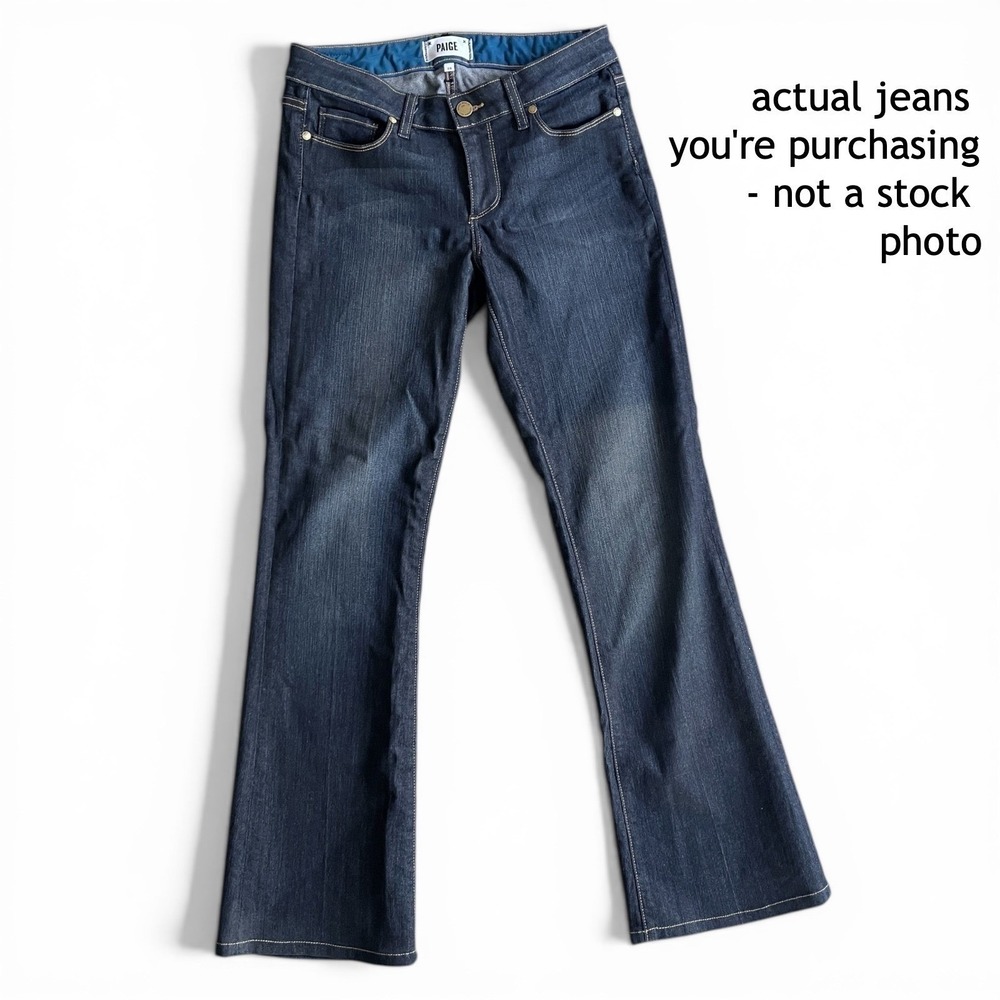 PAIGE Skyline Bootcut Jeans Flare Stretch Dark Wash Denim Women Size 28 MSRP$199 - Picture 14 of 15